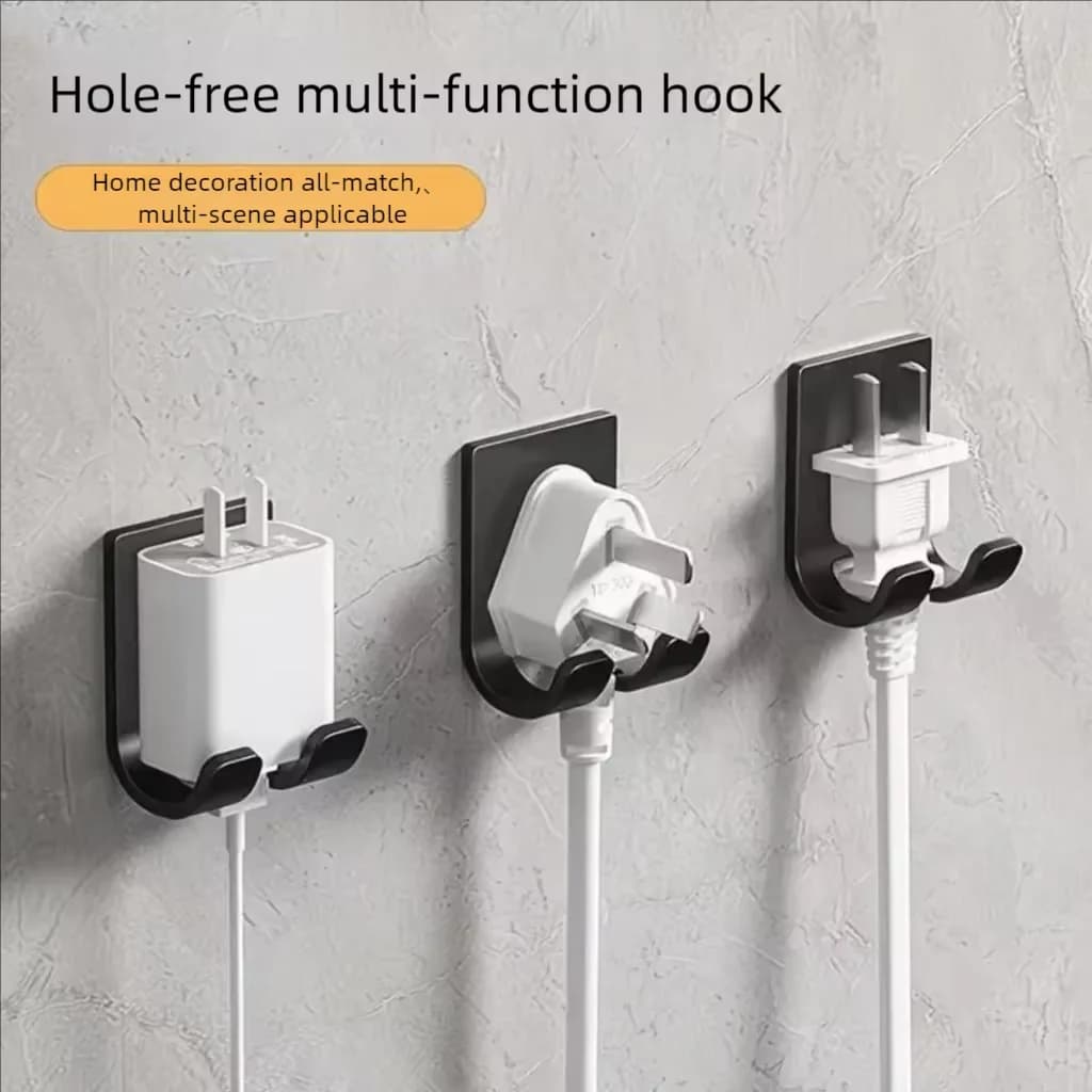 Plastic desktop comb for bathroom, wall-mounted, without drilling holes, comb storage rack for the wall