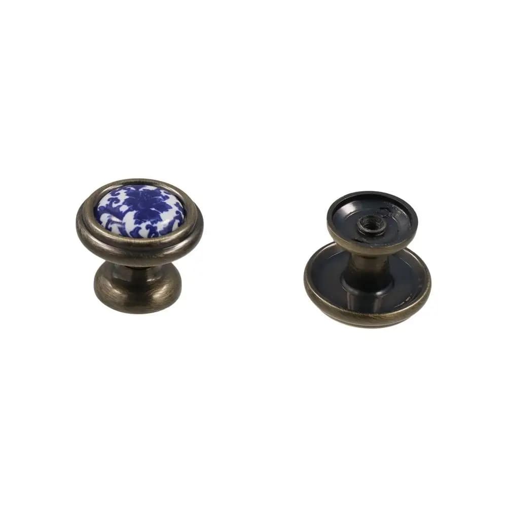 Maniglie per Cassetti e Porte in Porcellana Blu e Bianca, Stile Antico Creativo e alla Moda