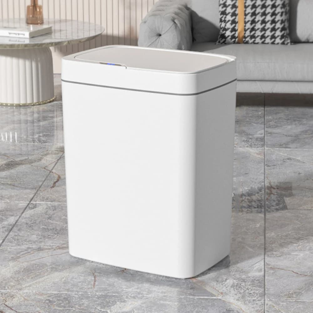 Pattumiera con sensore intelligente 15/18L pattumiera intelligente senza contatto impermeabile pattumiera elettrica silenziosa per cucina bagno camera da letto
