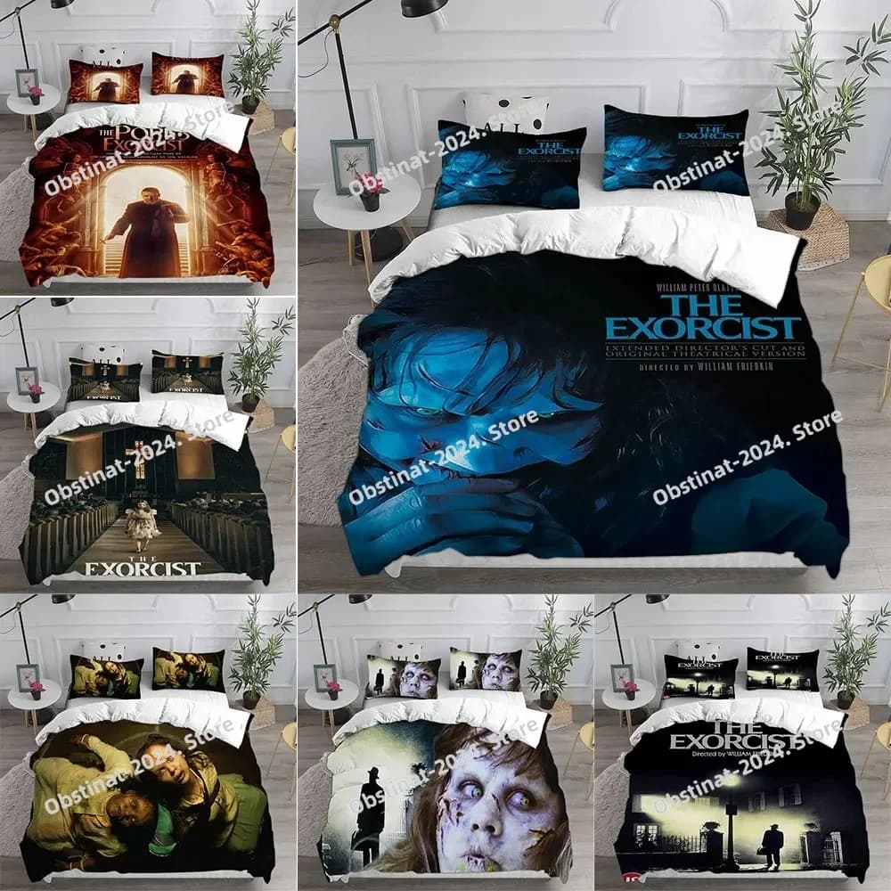 The Exorcist (1973) Bedding Sets Comforter Quilt Bed Cover Duvet Cover Pillow Case 3 Pieces Sets Kids Adult Size