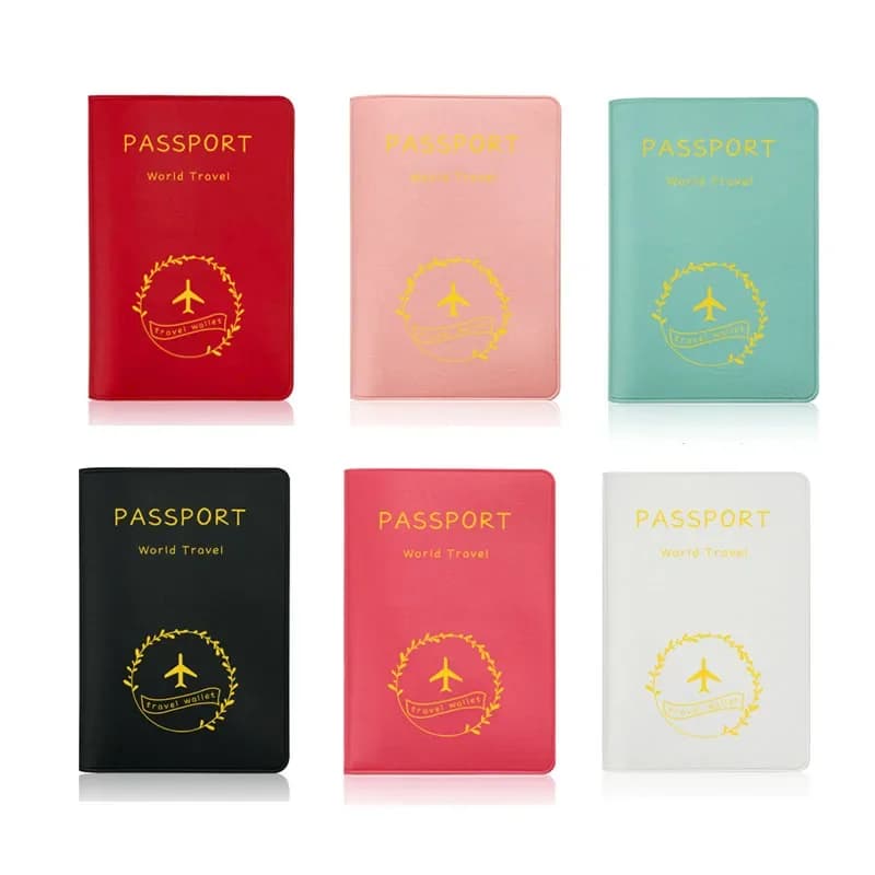 Donna uomo passaporto Cover portafoglio da viaggio donna uomo passaporto porta carte di credito borsa ID documento porta passaporto borsa