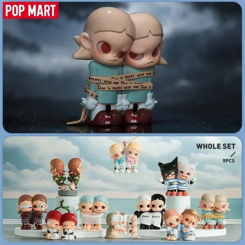 POP MART Serie Zsiga Twins Blind Box | Action Figure Anime in PVC 100% Originale, Modellino da Collezione, Ornamento da Scrivania, Giocattolo