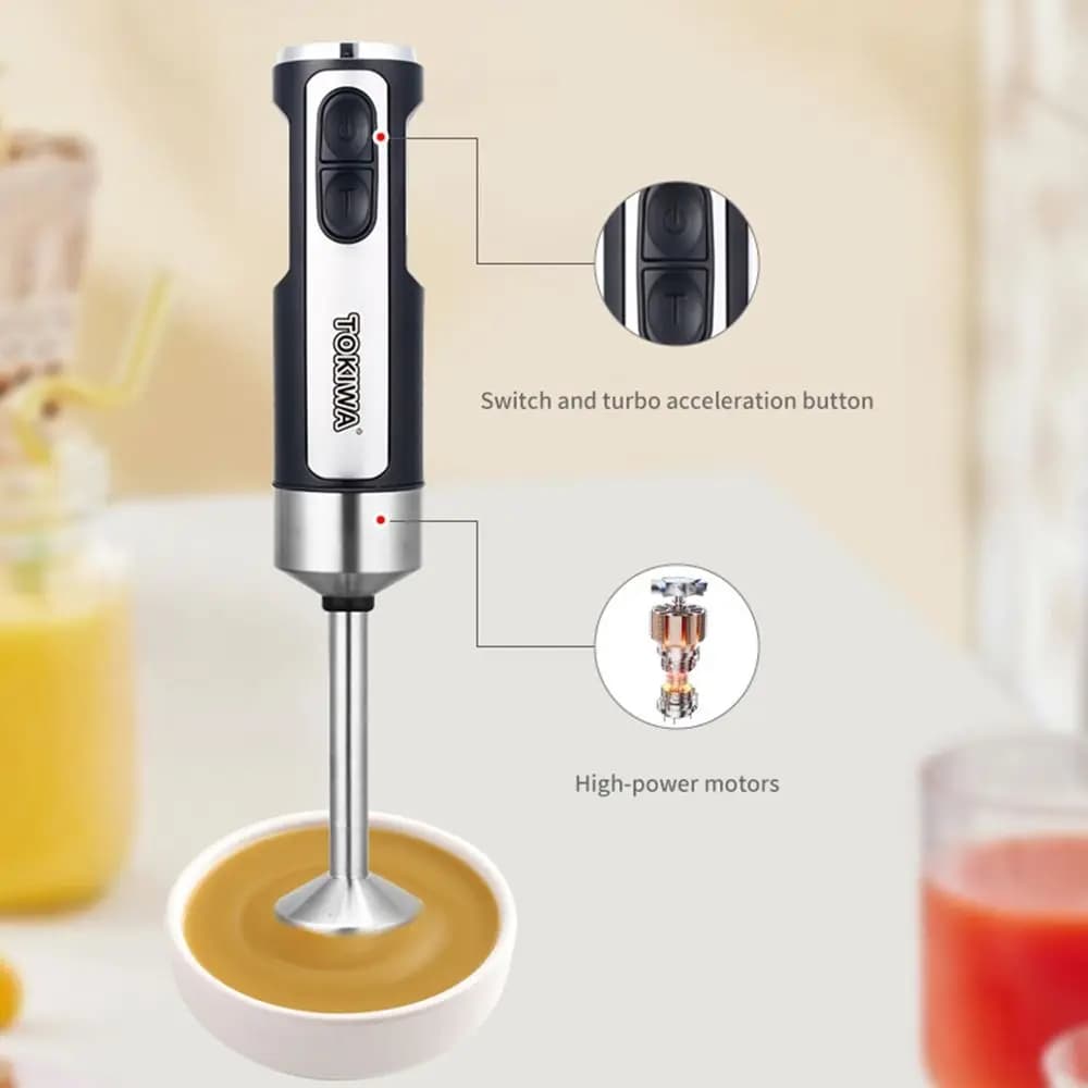 Utile frullatore a immersione 5 in 1 in acciaio inossidabile 316 400W robot da cucina spina europea smerigliatrice di verdure multiuso per alimenti