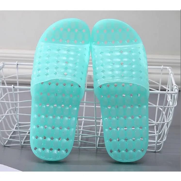 Ciabatte Vintage in Plastica Cristallina Anti-Odore per Uomo e Donna, Ciabatte da Bagno e Doccia Traforate, Comode per Casa con Tacco Piatto