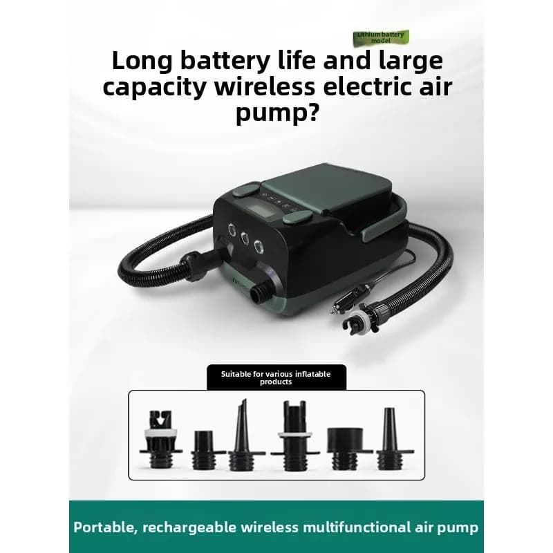 Tavola da Paddle Multifunzionale Integrata con Batteria al Litio per Ricarica e Pompaggio, Kayak, Gommone d'Assalto