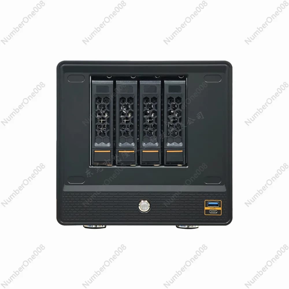Case NAS a 4 Bay Hot Swap Compatibile con Schede Madri ITX, Chassis per Server Domestico, Enclosure Desktop per Backup Dati