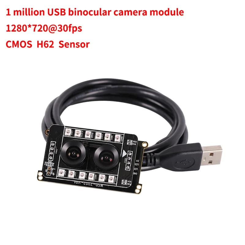 Modulo telecamera USB JX-H62 da 1 MP HD 1/4.0 pollici Protocollo UVC standard internazionale FF per modulo telecamera binoculare
