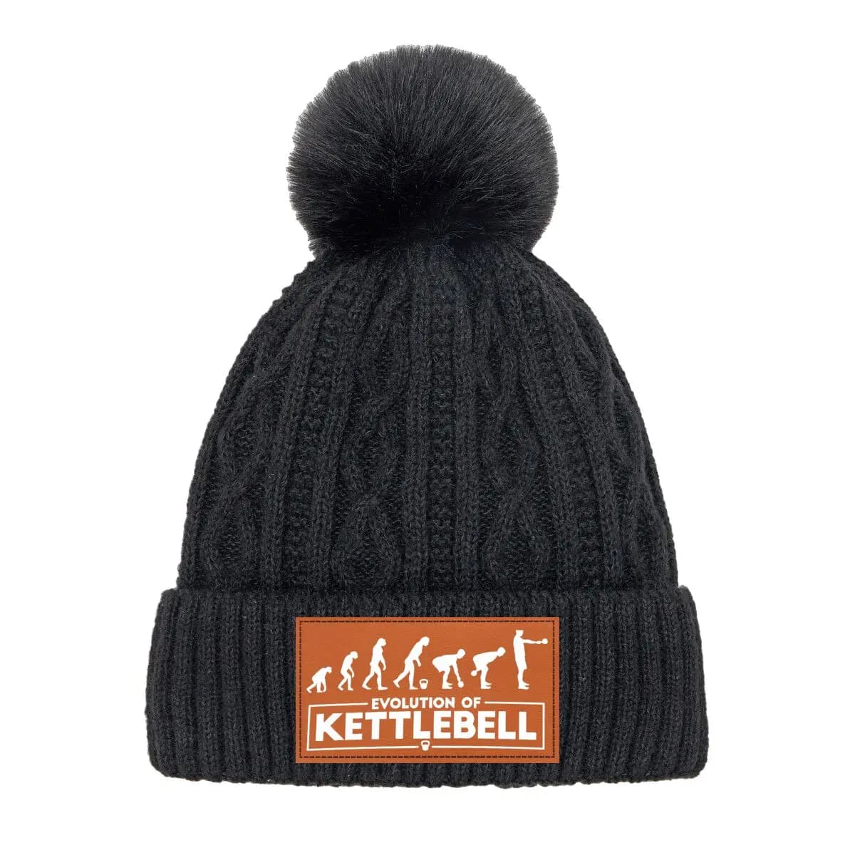 Kettlebell Evolution Knit knitted hat with pompon women's hot braided sweater for school commuting