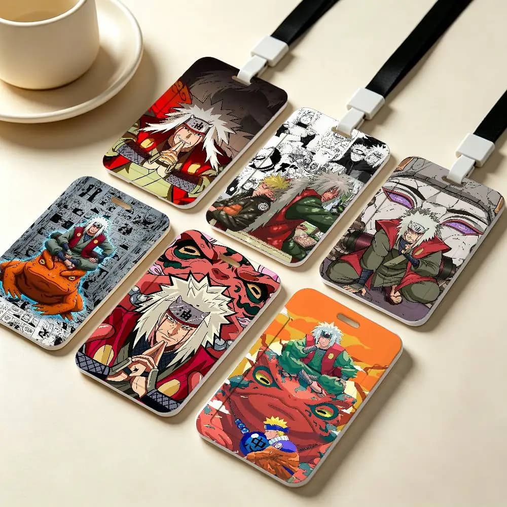 Anime Jiraiya NFC Contactless Sliding Card Sleeve For Student Cards, Bus Cards, ID Cards, And Work Permits