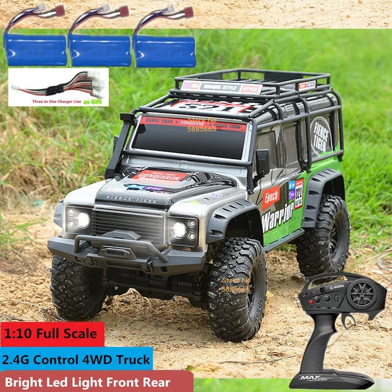 4WD 45 gradi arrampicata RC fuoristrada cingolato 2.4G 4WD 1/10 professionale grande camion RC sospensione indipendente RC Racing Drift Car