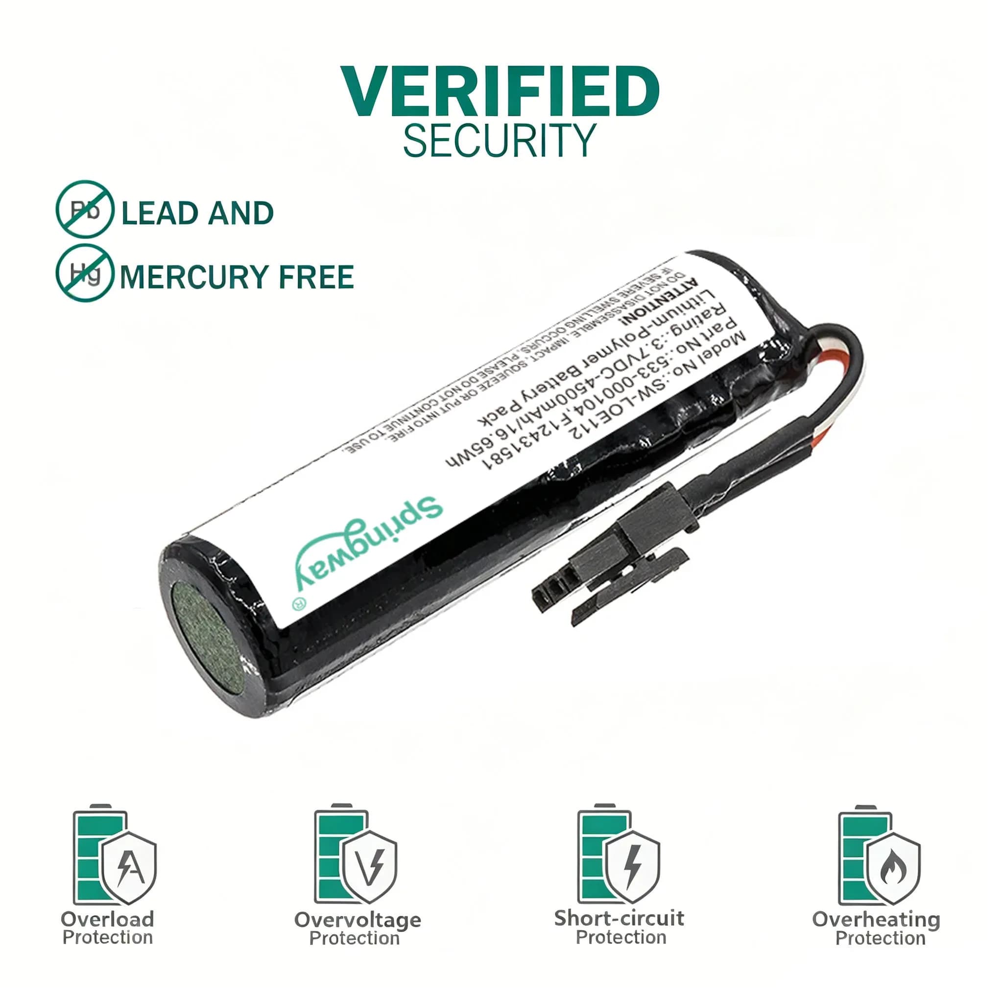 SPRINGWAY 3.6V 4500mAh Replacement Battery For Logitech UE BOOM 1 2 3 Bluetooth Speaker Parts Ultimate Accessorie