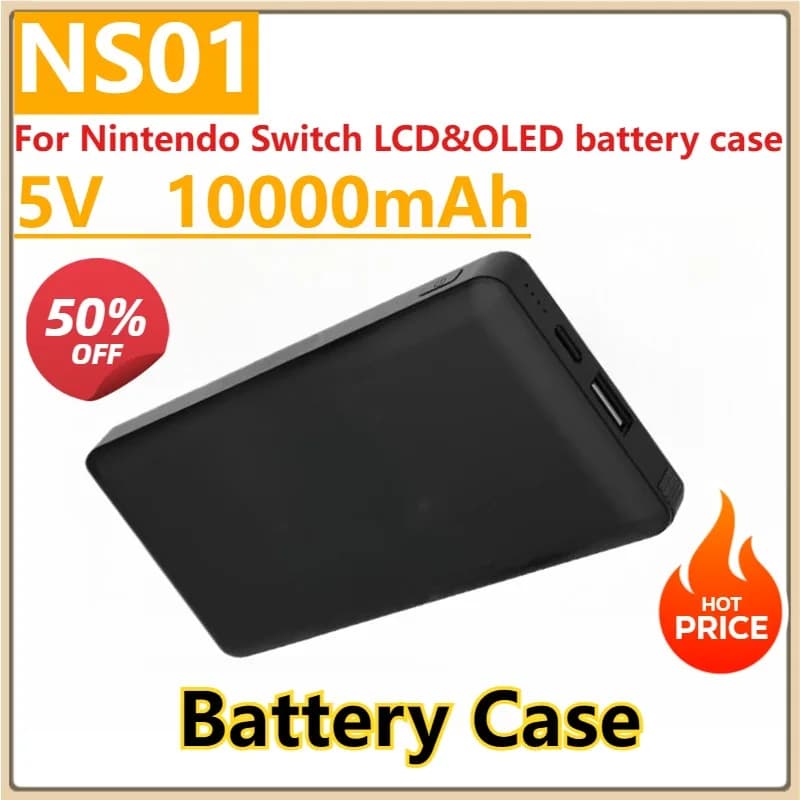 Nuovo NS01 5V PowerBank 10000mAh per Nintendo Switch LCD e custodia per caricabatterie di backup OLED PD stazione batteria esterna a ricarica rapida