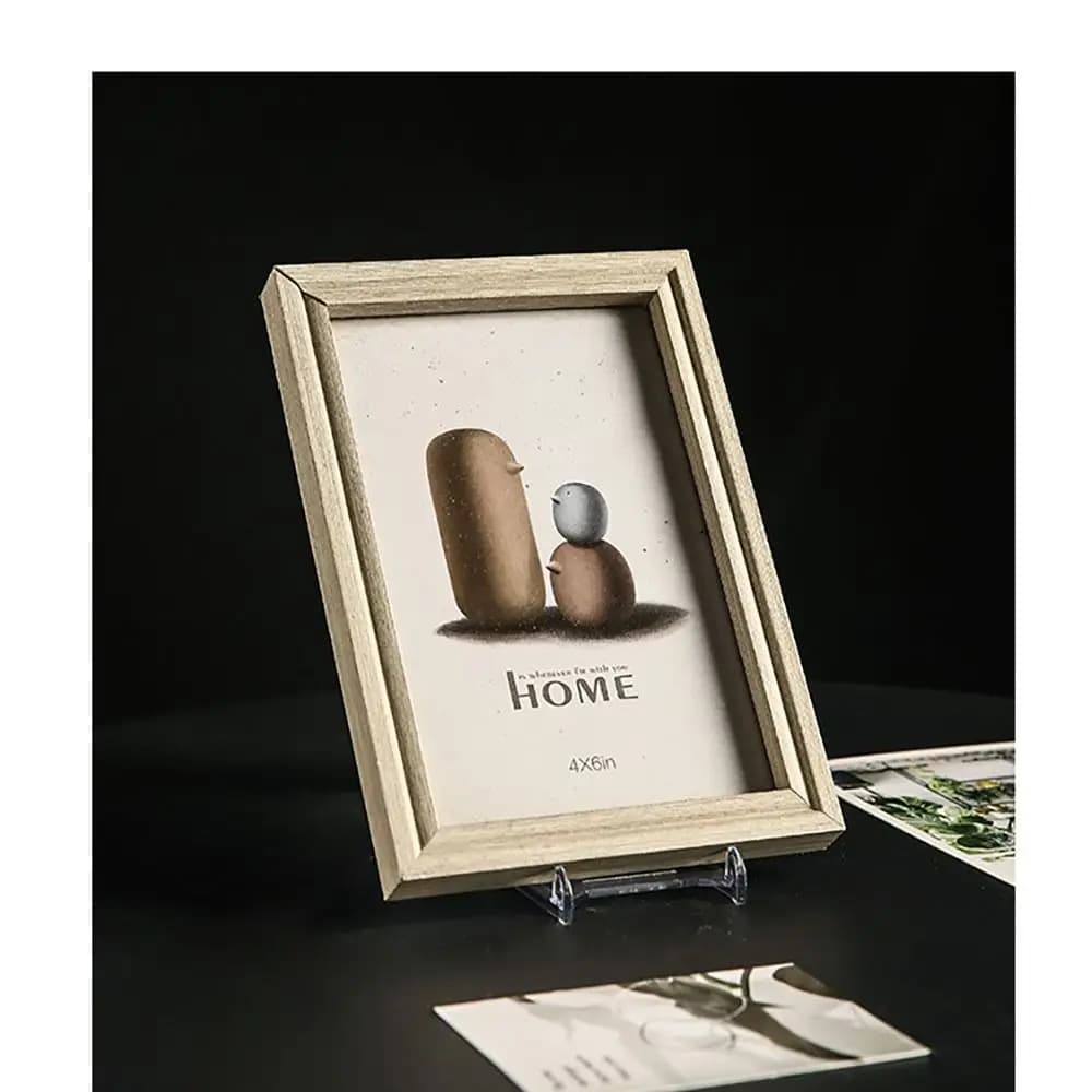 Transparent Exhibitor Shelf Frames for Adjustable Acrylic Photo Rack Mini Transparent Flat Holder