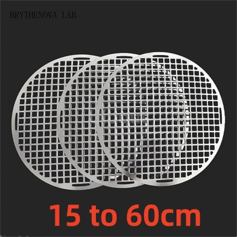 15 to 60cm smooth Barbecue Round Cooling Baking Rack 304 Stainless Wire Steel Oven Grill Sheet Circular BBQ Net Baking Grill
