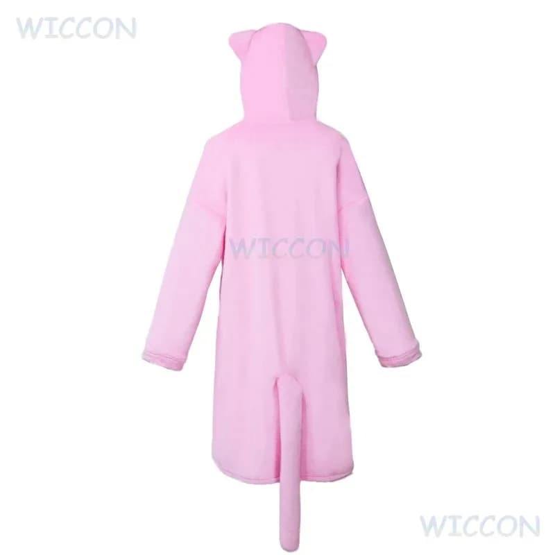 Cy ‌ NEEDY GIRL OVERDOSE OMGKawaii Angelo Kangel Pigiama in pile di corallo rosa Vestito cosplay Indumenti da notte invernali Ruolo Party Halloween Cos
