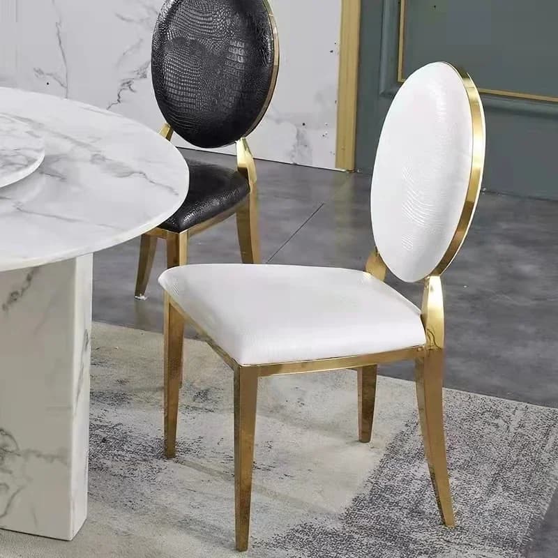 Sedie da pranzo per salone in accento Mobili di lusso per matrimoni Sedia da toeletta per esterni Banchetti da gioco Sillas De Espera Mobili da giardino CY50DC