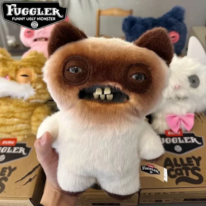 Peluche Hot Fuggler Genuine Wild Meow Series, personaggi anime cartoon, mostri con denti brutti e carini, decorazione per regali di compleanno per ragazze