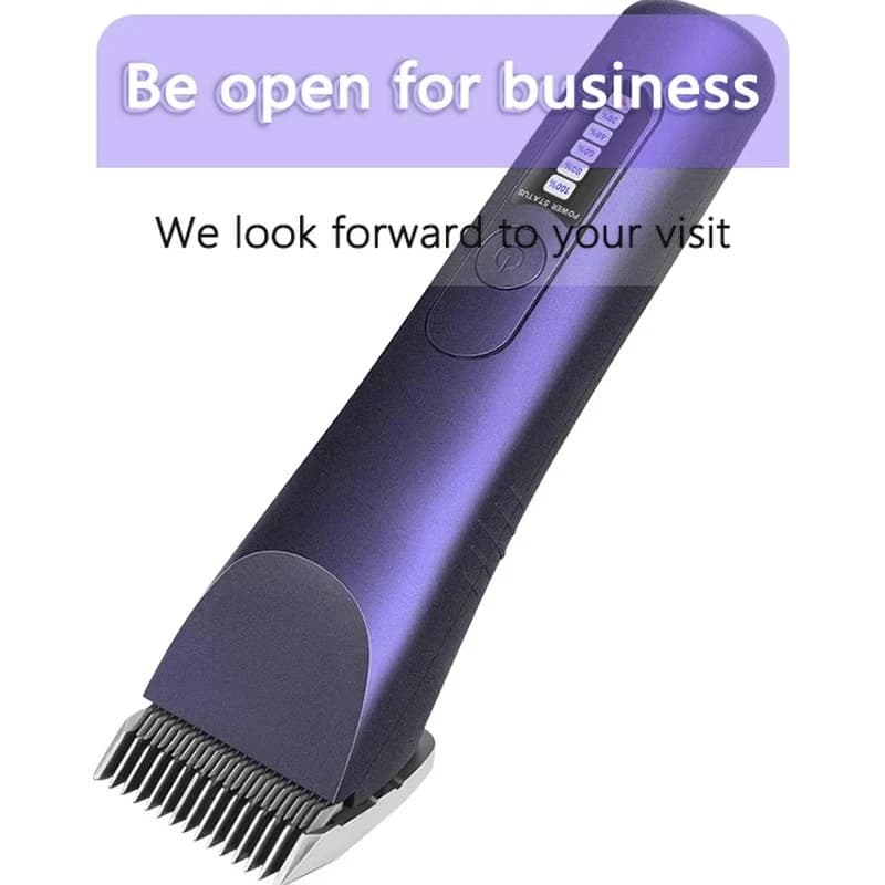 Professional Pet Hair Clipper Dog Cat Grooming Trimmer Powerful Shaver with Replacement Blades