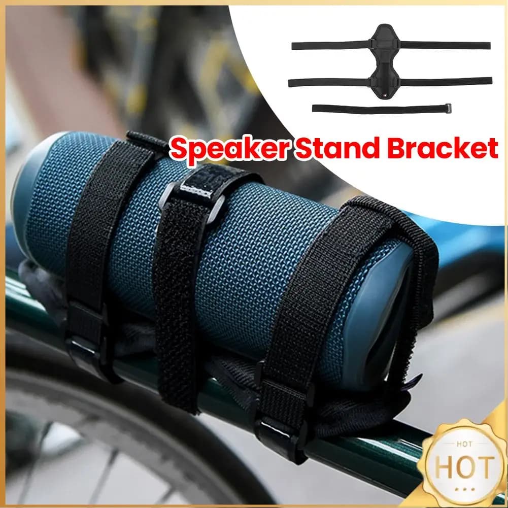 Sound Box Bike Holder Nylon Speaker Fixed Strap Anti Slip Diameter 1.5-3.5inch Equipment for Bluetooth-compatible Speakers