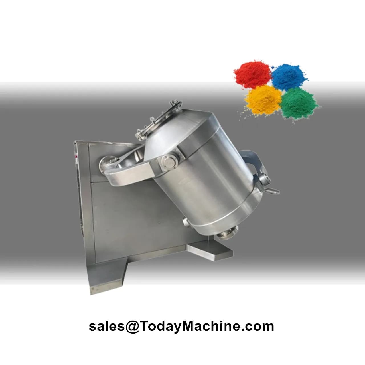 3D Rotary Drum Vertical Mixer Blender for Cosmetic Powder