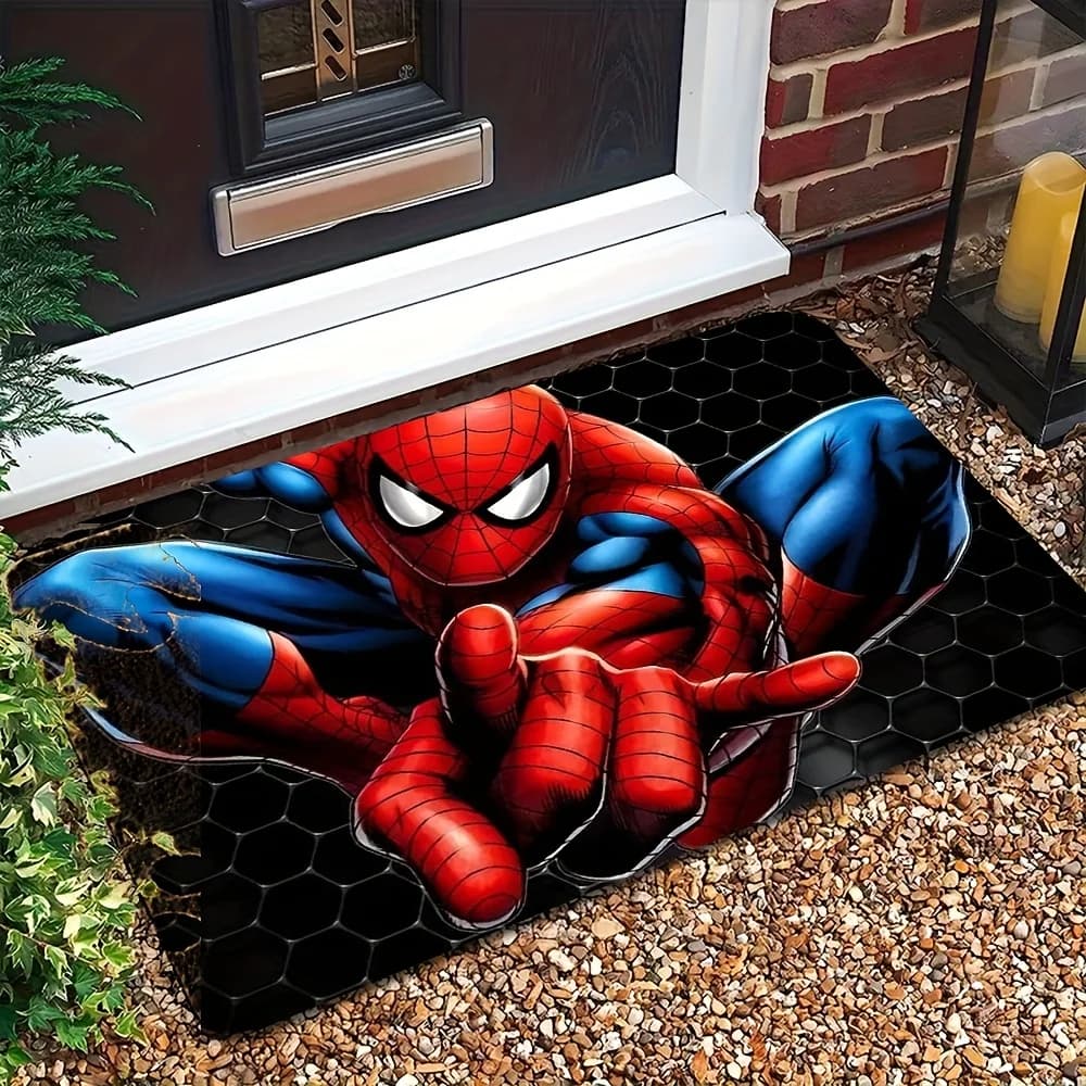 1 tappeto da bagno Marvel 'Spider-Man', tappetini antiscivolo per bagno in varie dimensioni, adatti per bagni, ingressi, lavanderie,