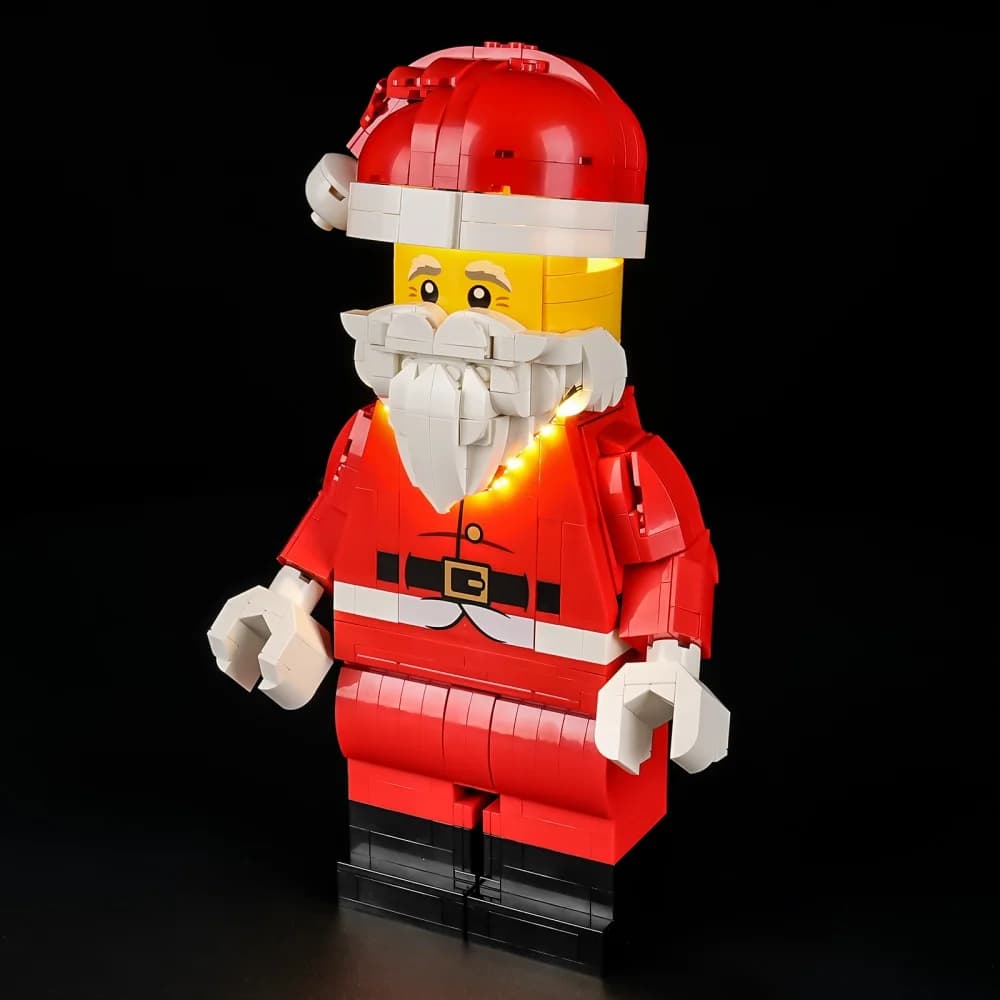 Lighting Set for LEGO Up-Scaled Santa Minifigure 40820 Does not include a building block (LED light kit only)