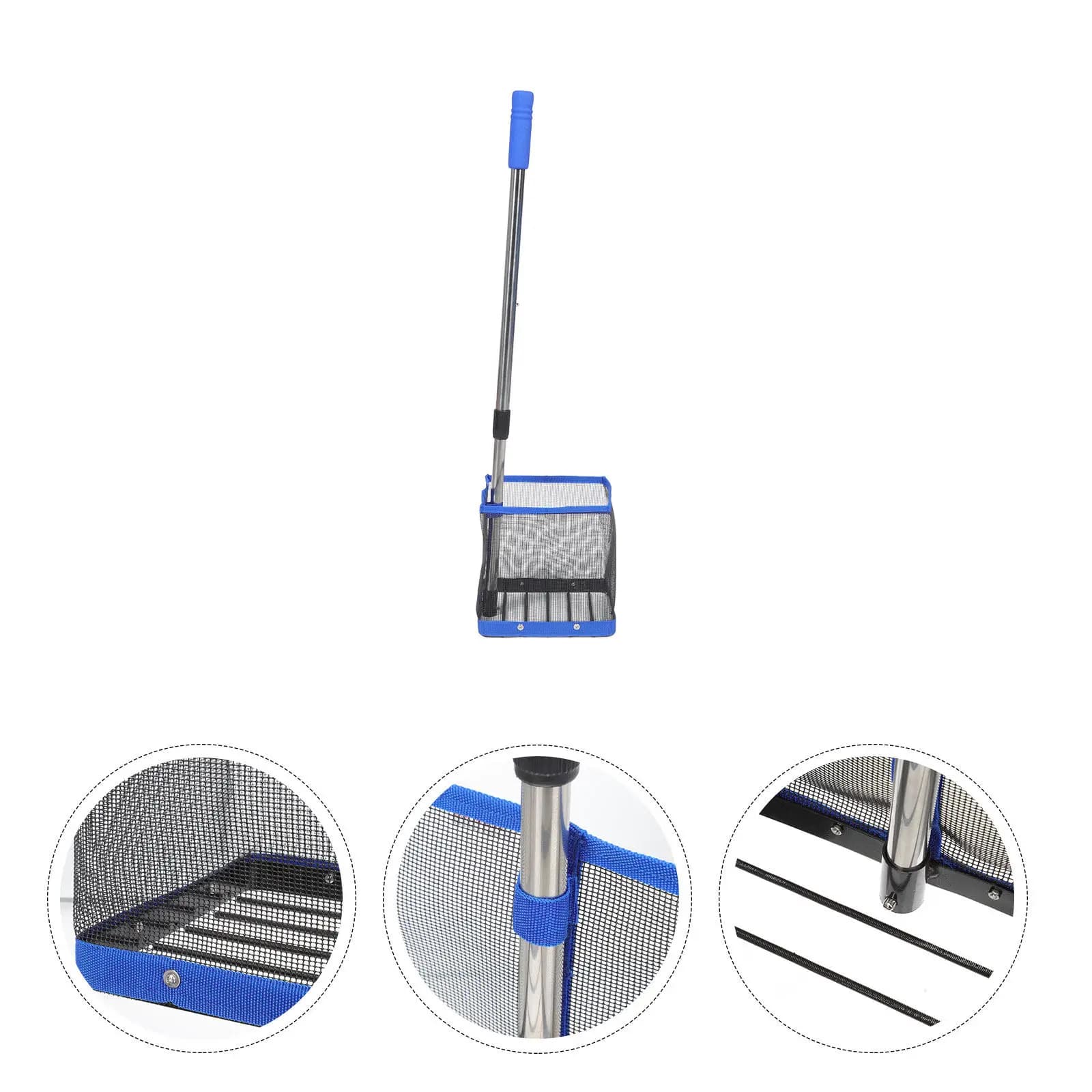 Raccoglitore Telescopico per Palline da Ping Pong, Lunghezza Regolabile, Raccoglitore per Tennis da Tavolo con Testa in Nylon, Salvaspazio e Pieghevole