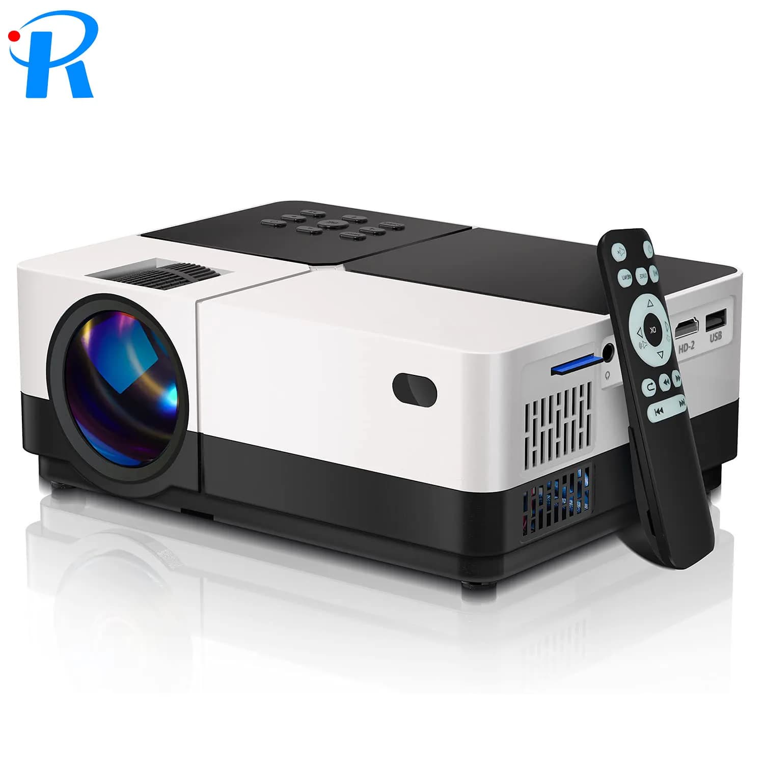 Mini proiettore HD 720P Miracast WIFI per home theater, proiettore smart per cellulare, proiettore portatile per film