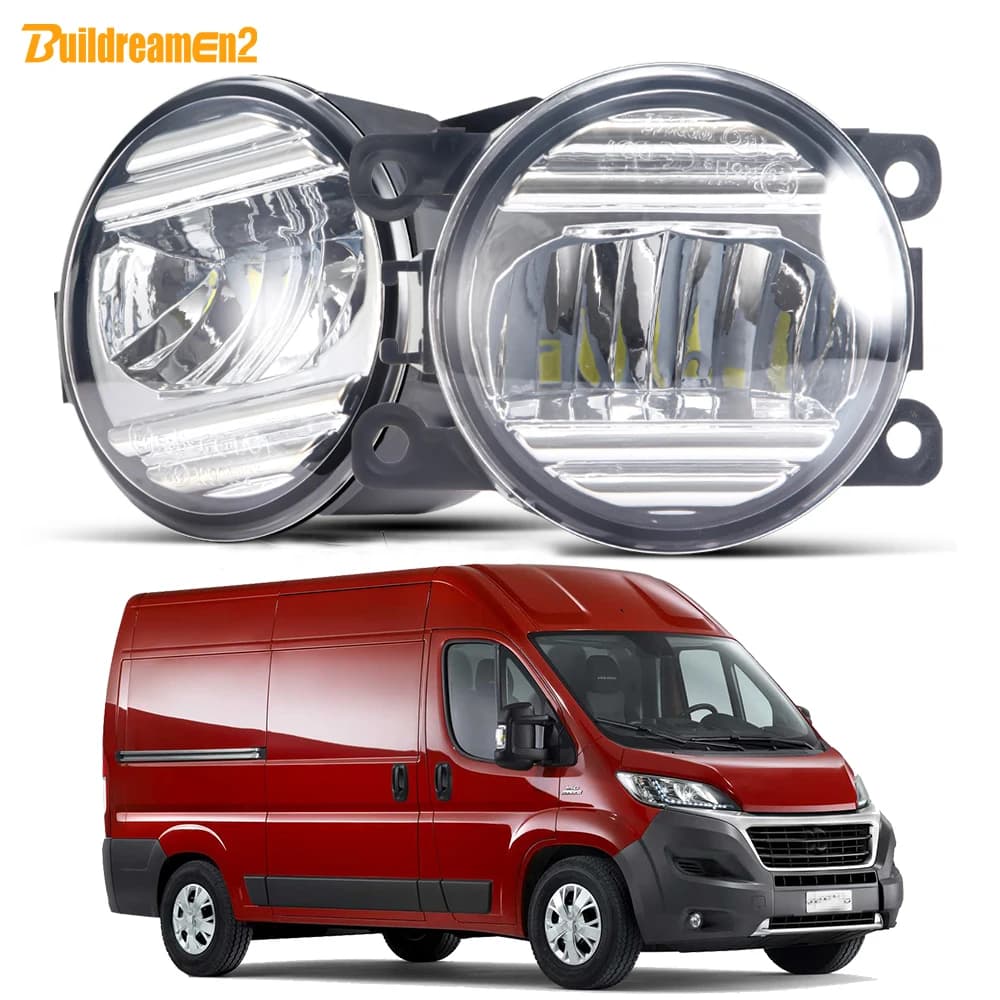 2 pieces 30W 3000LM LED fendinebbia group for Fiat Ducato (250 , 290 ) 2006-2023 H11 outdoor fendinebbia for car daylight DRL