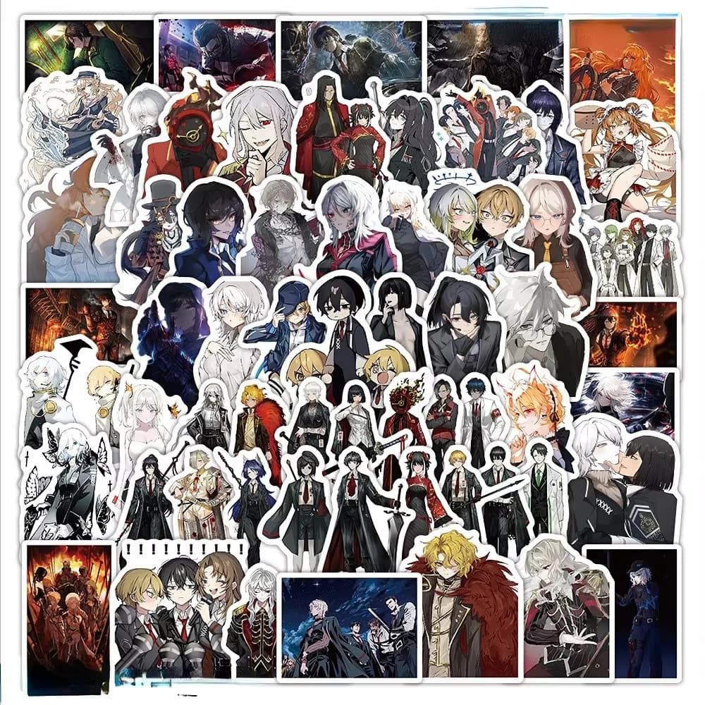 65Pcs/Pack Library of Ruina Stickers Project Moon Game Character Decals, Waterproof PVC Stickers for Teens Fans