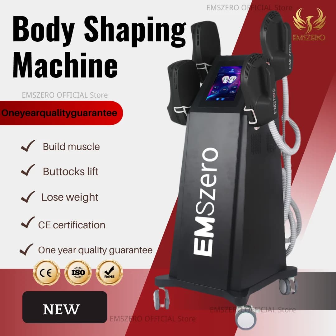 EMSzero PRO Macchina EMS per Scolpire il Corpo 15 Tesla 6500W Hi-EMT, Dimagrimento RF, Stimolazione Muscolare, Macchina EMS Professionale
