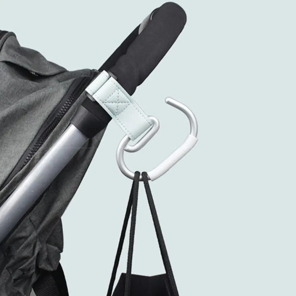Cartoon PU Baby Stroller Hooks Solid Color Cart Organizer Hanging Hook Cartoon Stroller Accessories Stroller Accessories Baby