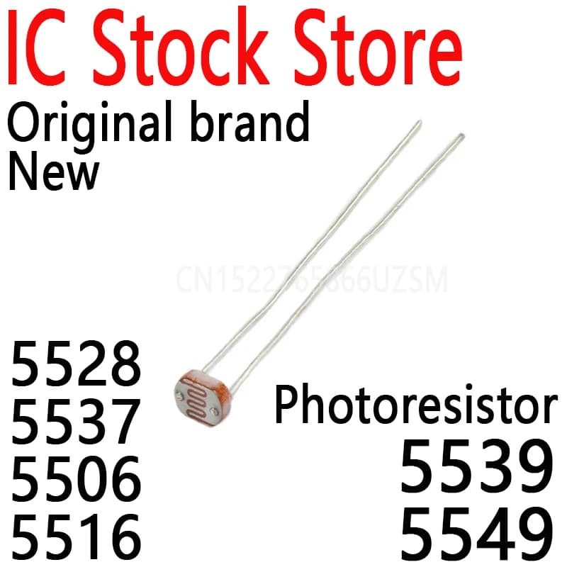 20PCS LDR 5MM Photos Light-sensitive resistance Photoelectric resistance GL5528 For Arduino 5528 5537 5506 5516 5539 5549