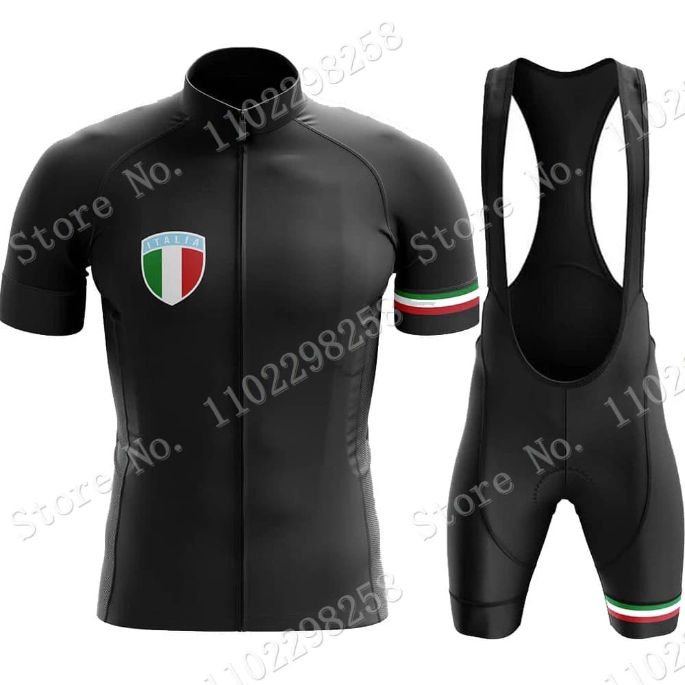 Classic Italy 2023 Cycling Jersey Set Italia National Team Clothing Man Road Bike Shirts Suit Bicycle Bavaglino Shorts MTB Maillot