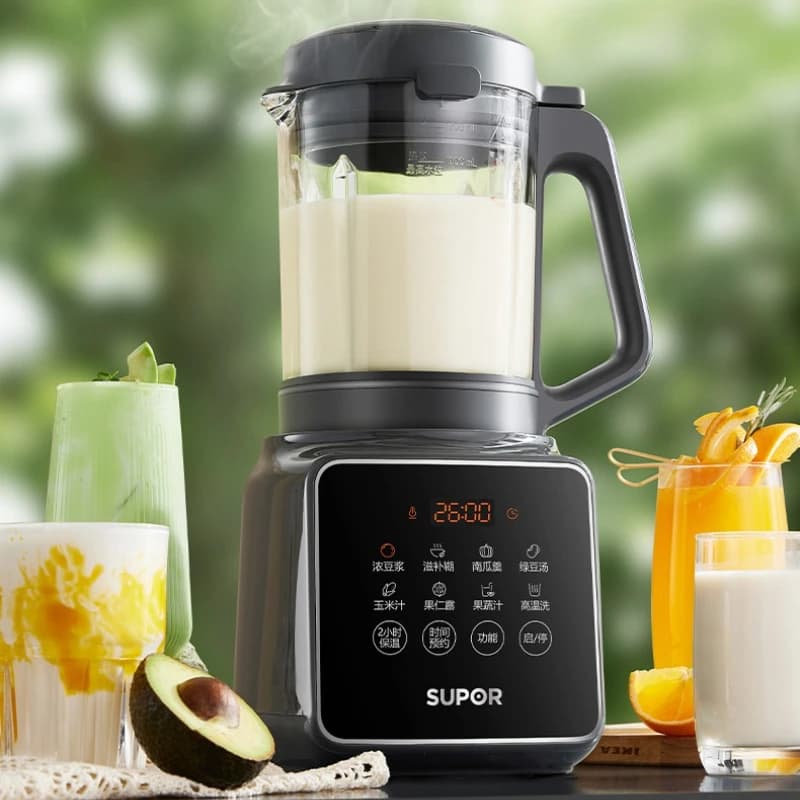 Frullatore domestico a riscaldamento automatico Macchina da cucina multifunzione non silenziosa per latte di soia