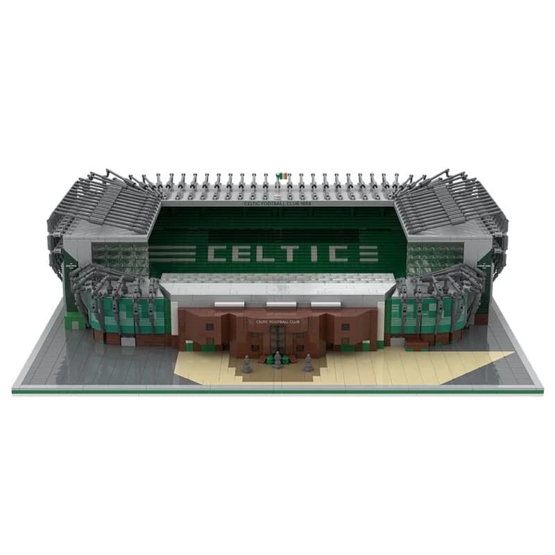 MOC Famoso Parco Celtico Mazzo di Calcio Scottese Set di Blocchi di Costruzione Stadio Mondiale Campo di Calcio Coppa Architettura Giocattolo Regalo per Bambini