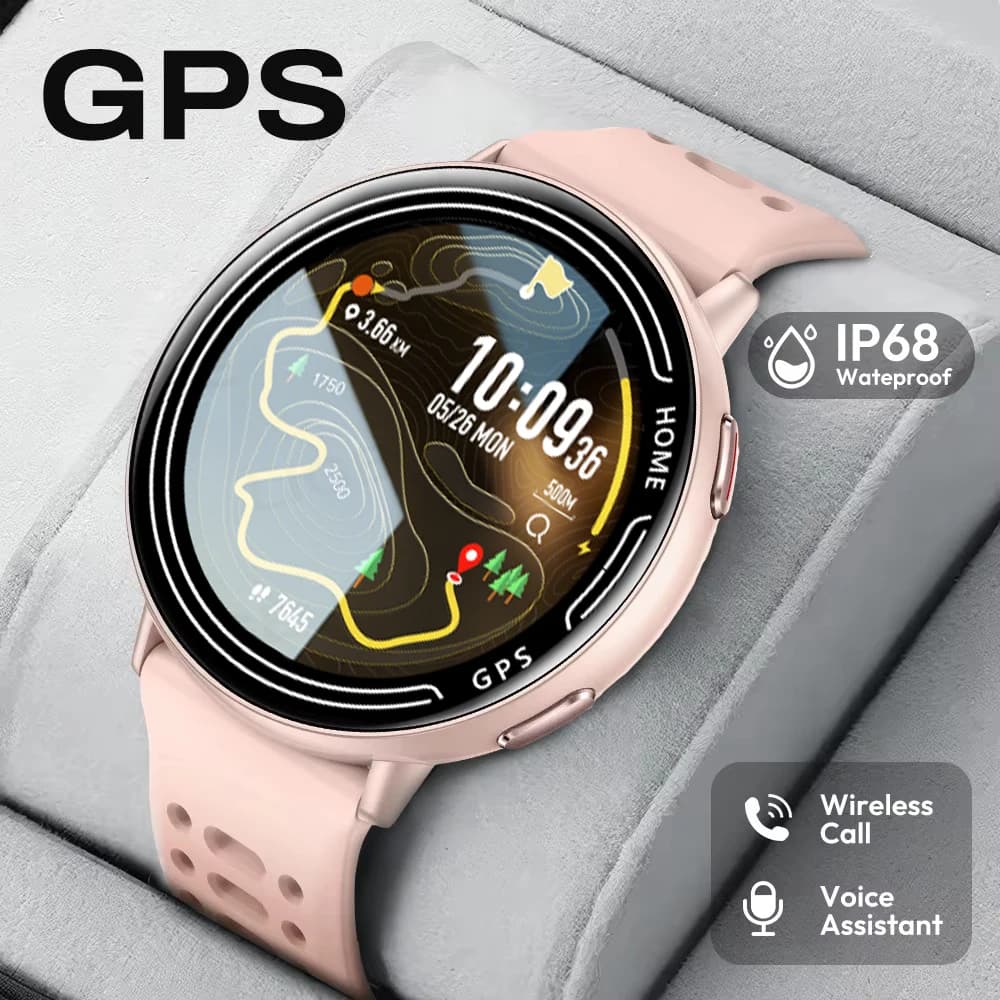 New GPS Path Women Bluetooth Call Smart Watch Heart Rate Health Monitoring 100+Sport Mode Smartwatches Waterproof Men Smartwatch