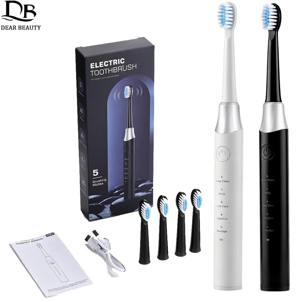 New Sonic Electric Brush 2026 for Adults, USB Rechargeable, Waterproof IPX7, Timer 2 Minutes