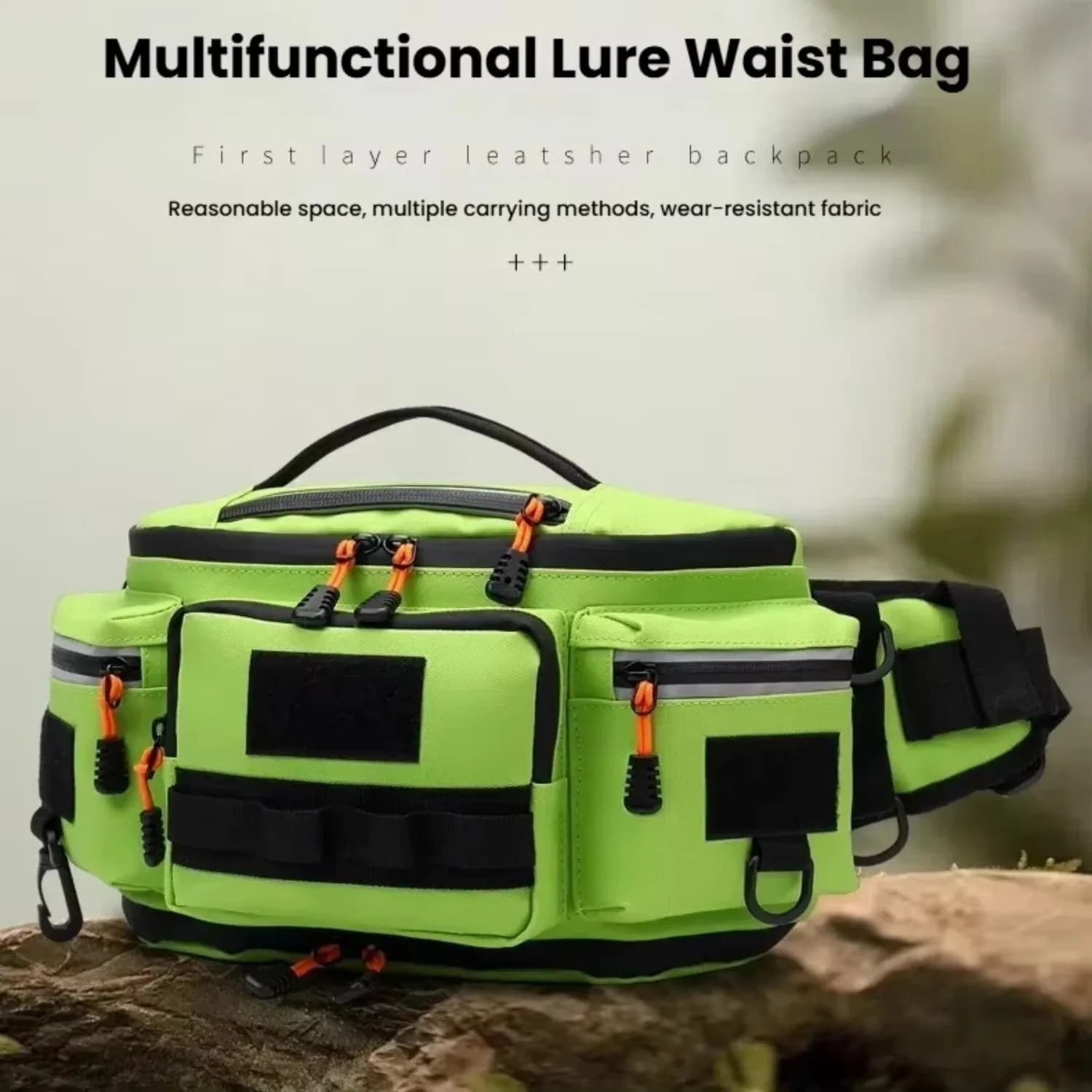 Bag for fishing baits, fishing bag, racing hanger, waterproof sports belt, portable chest bag