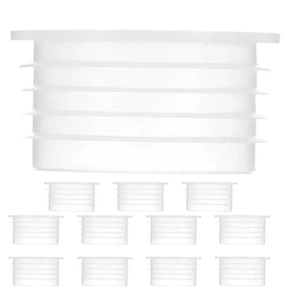 12Pcs Plant Container Parts Clear Reusable Plastic Round Plugs for Balcony Vegetable Boxes Water Stopper Flower Pot Stopper