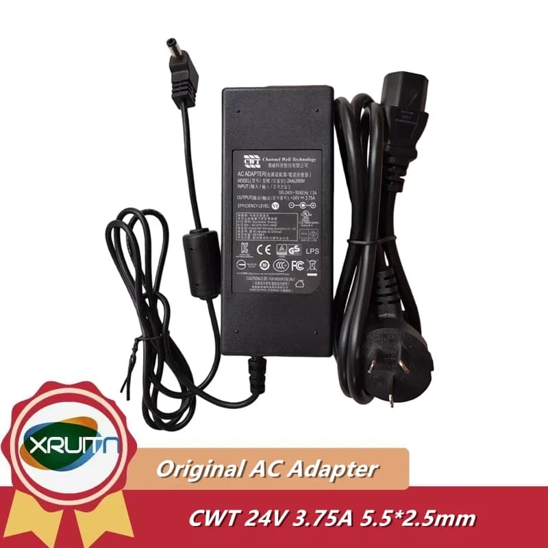 Caricatore adattatore CA originale ChanneL Well Technology CWT 24V 3.75A 2AAL090M Alimentatore per laptop da 90 W 5,5 * 2,5 mm