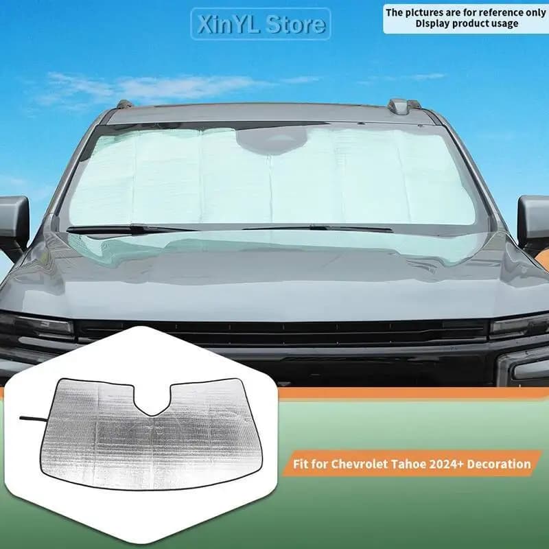 Auto Finestra Anteriore Finestra Visiera Parasole Copertura Parabrezza Parasole Isolante Pad Per Chevrolet Tahoe/GMC-YUKON 2024 Up 1PC