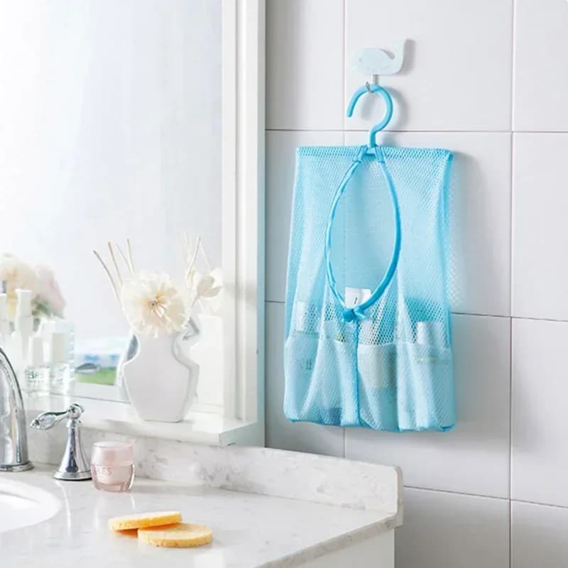 Storage bag Robusta quick drying with hook Comfortable linen bag Foldable mesh protective bag Organizer for kitchen