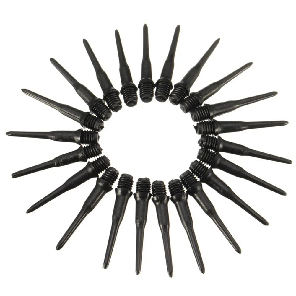 100 Pcs Replacement Dart Tips Point Flight Points Electronic Accessory Screw Thread Black