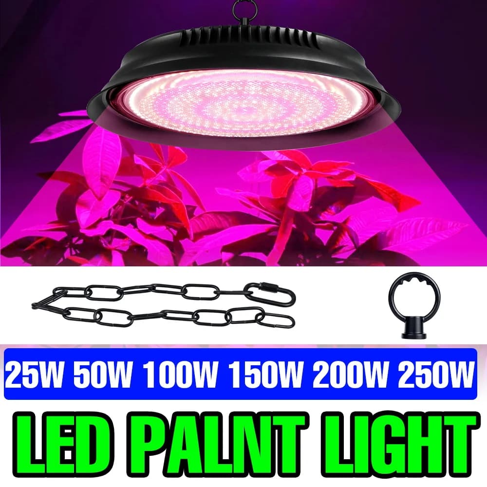 Lampada LED per Coltivazione 250W, Luce a Spettro Completo per Piante, Illuminazione per Serre, Idroponica, Fiori, Frutta, Verdura e Coltivazione di Semi