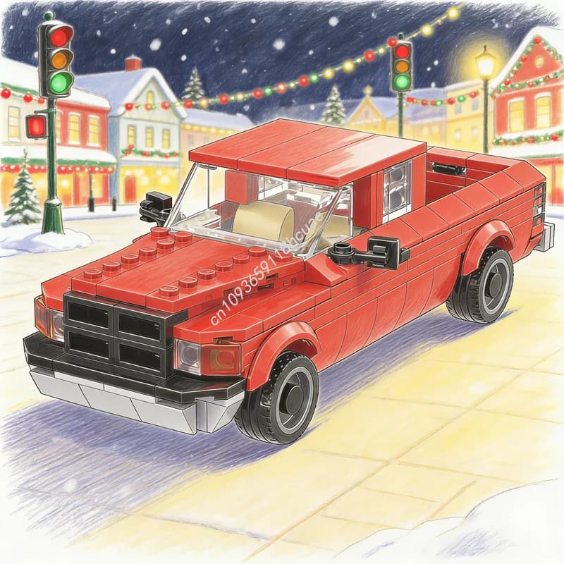 288pcs MOC City Dodge Ram My Dream Truck Model Building Blocks Construction Toys Idea Festival Gifts Creative Education Brick