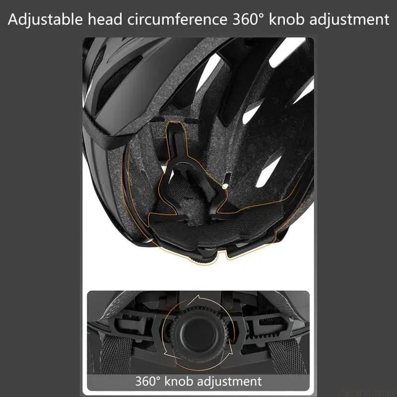 U2JB Caschi da ciclismo regolabili per mountain bike Protezioni sicurezza Caschi da bicicletta