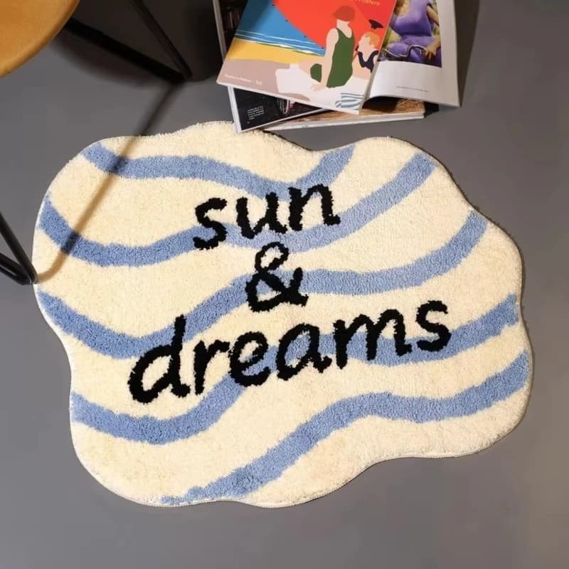 VIKAMA Mini Carpet Imitation Cashmere Floor Mat Foot Mat Doormat Non slip Rug For Bedroom Living Room Bathroom Mat Home Dec