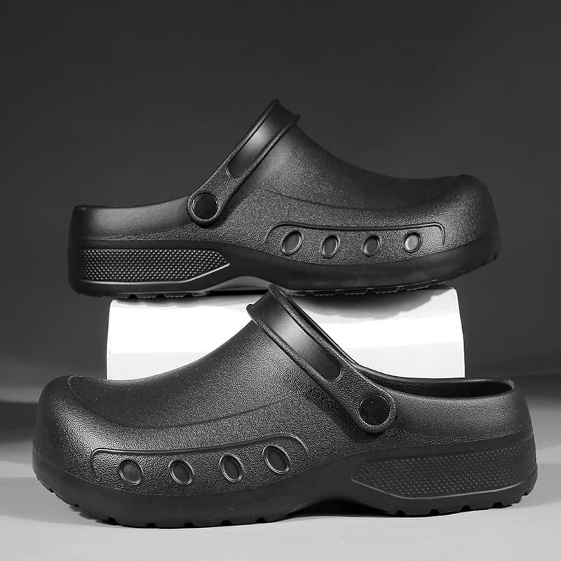 Men's Chef Kitchen Shoes for Men EVA Injection Anti-slip Slippers Outsole Comfortable Garden Clogs Waterproof Sandals Size 39-51