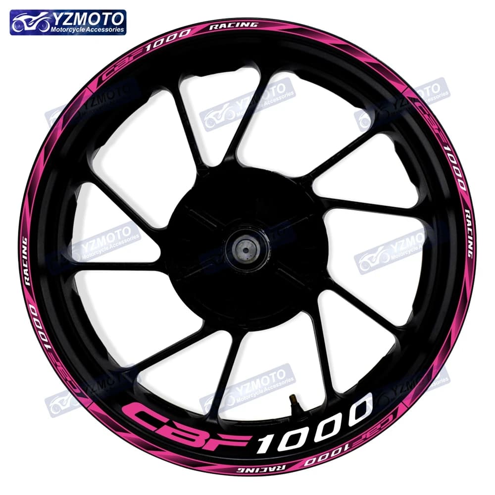 Per Honda CBF1000 CBF 1000 Moto DA CORSA Mozzo Ruota Anteriore E Posteriore 17 Pollici Adesivo Impermeabile Riflettente Cerchio Decal adesivi